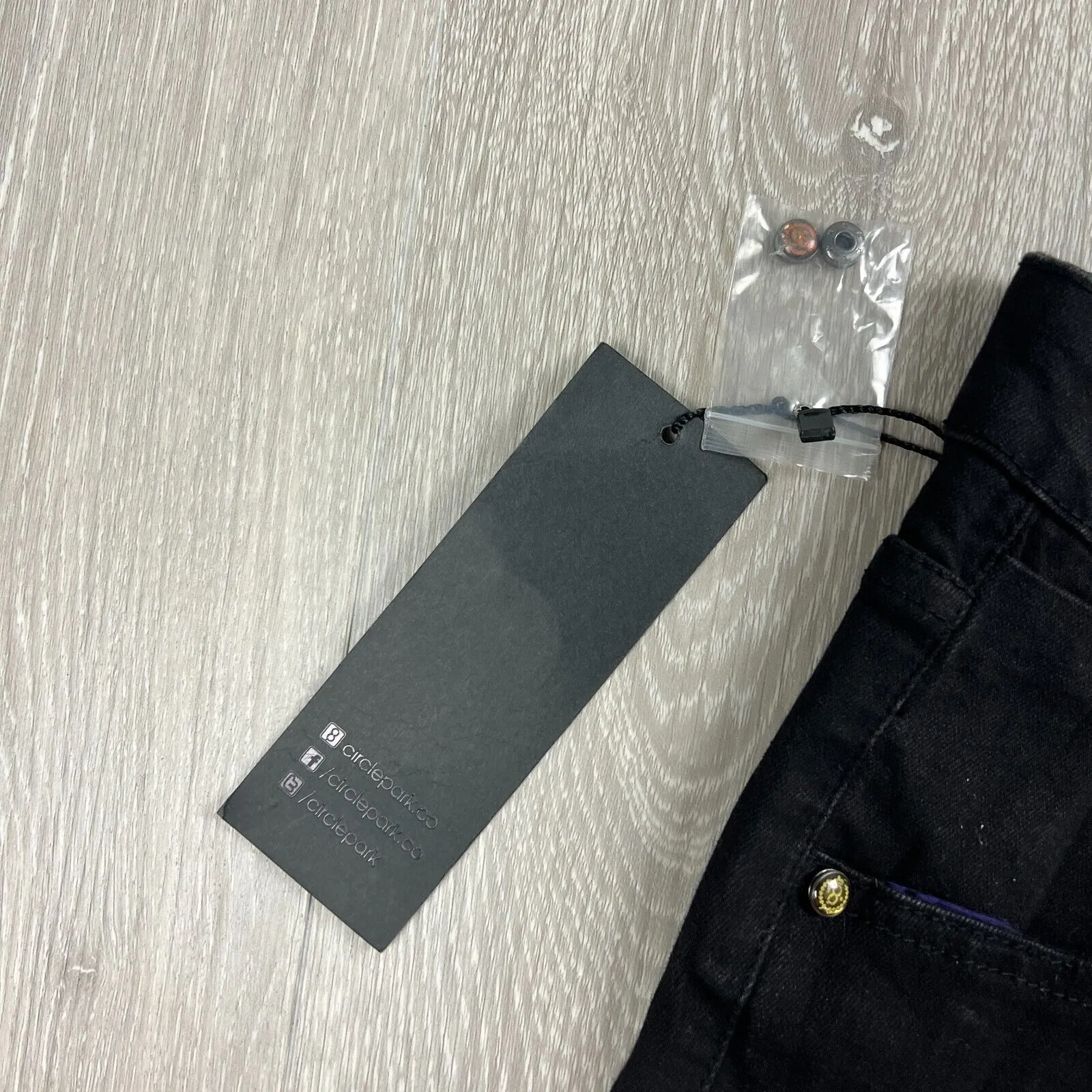 Circle Park Denim Slim Fit Black Skinny Jeans Size 28/30