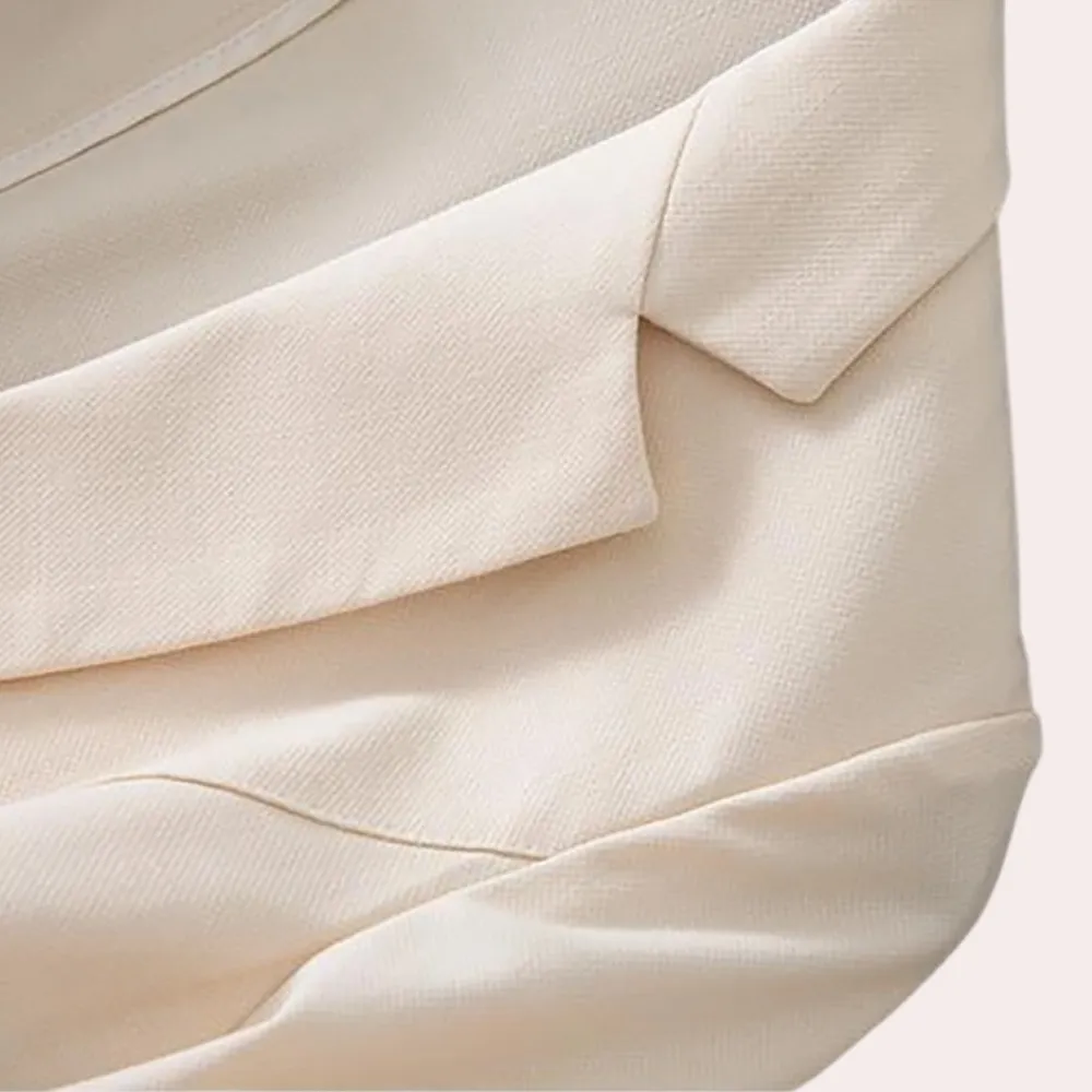 Clarke | Blazer Chic à Manches avec Mélange de Coton pour Femmes