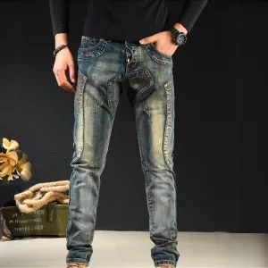 CLASSIC PATCHED DENIM JEANS