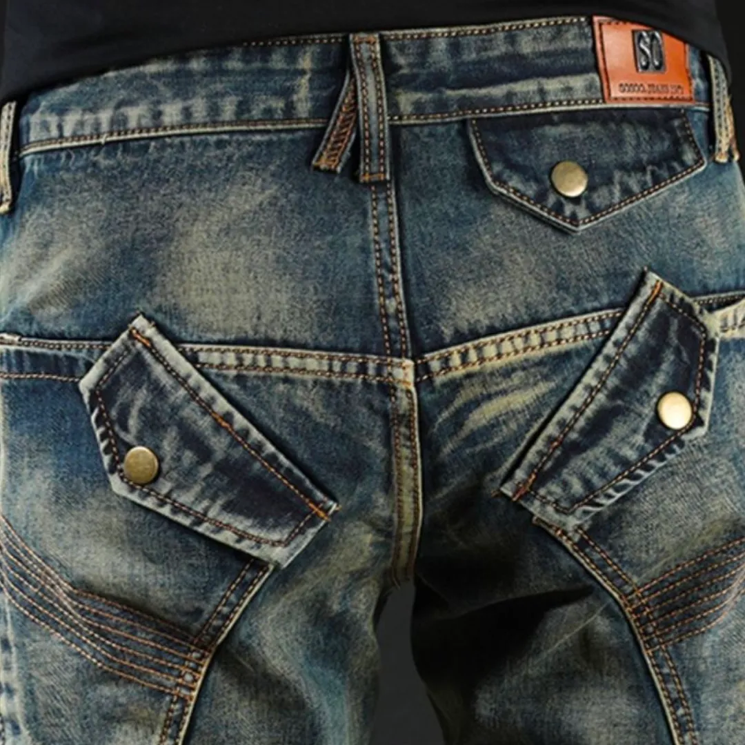 CLASSIC PATCHED DENIM JEANS