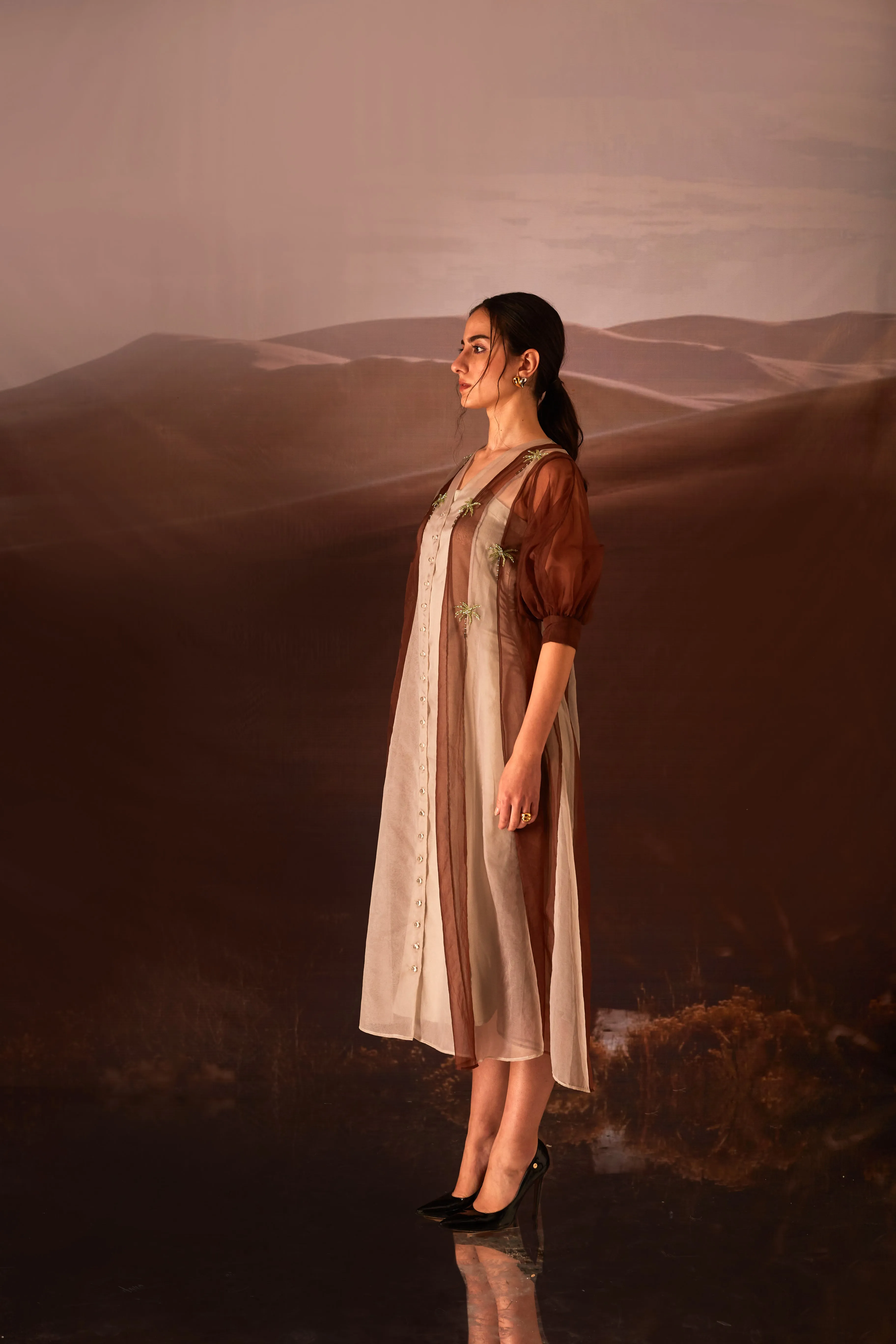 Clover Dress - Brown