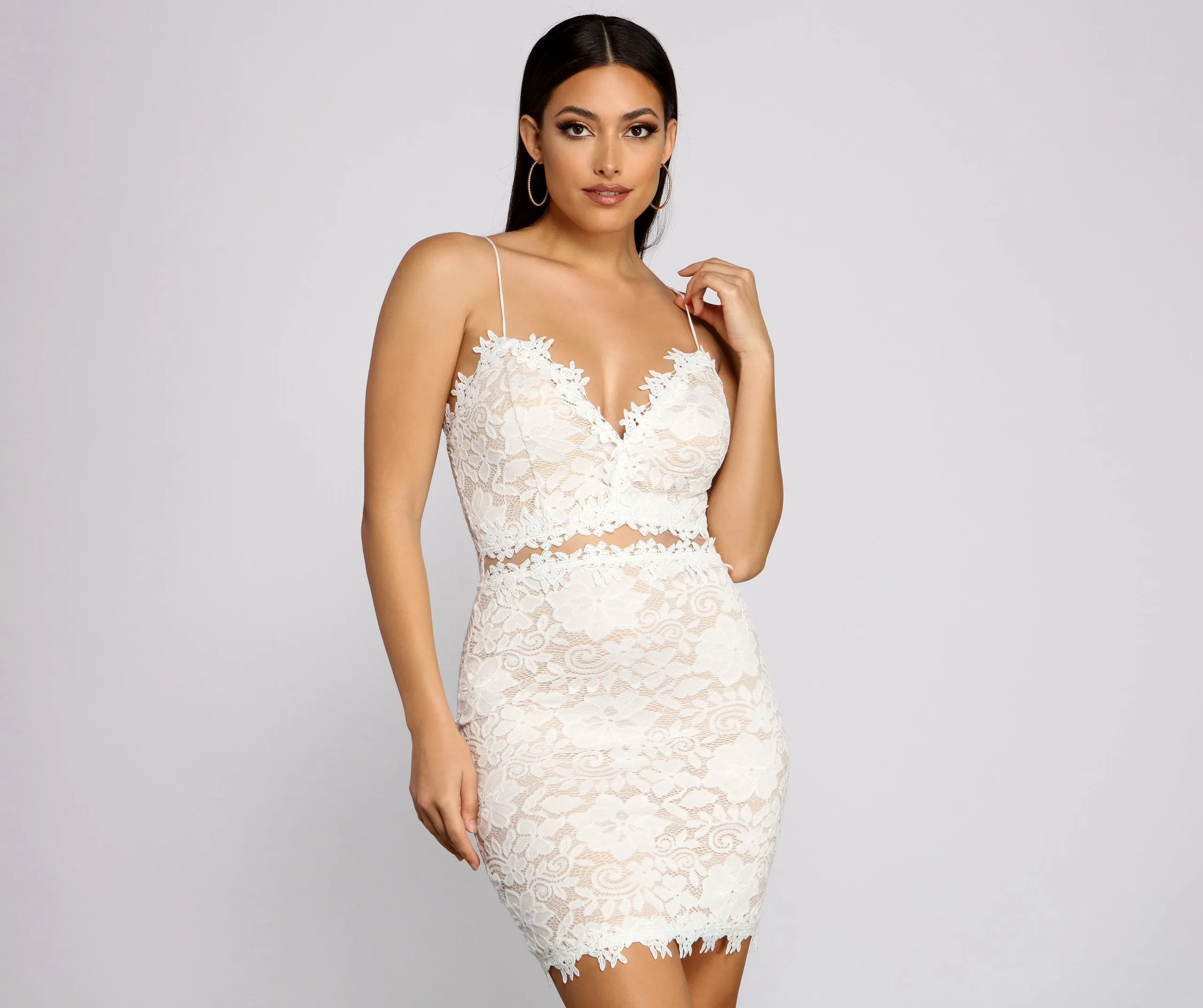 Crochet Chic Stylish Mini Dress