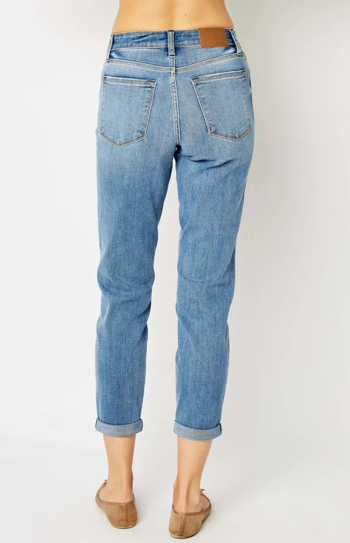 Curvy Midrise Cuffed Hem