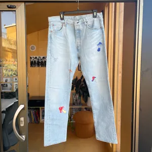 Custom Levi's Shroom Application Denim Jeans (W33 L30)