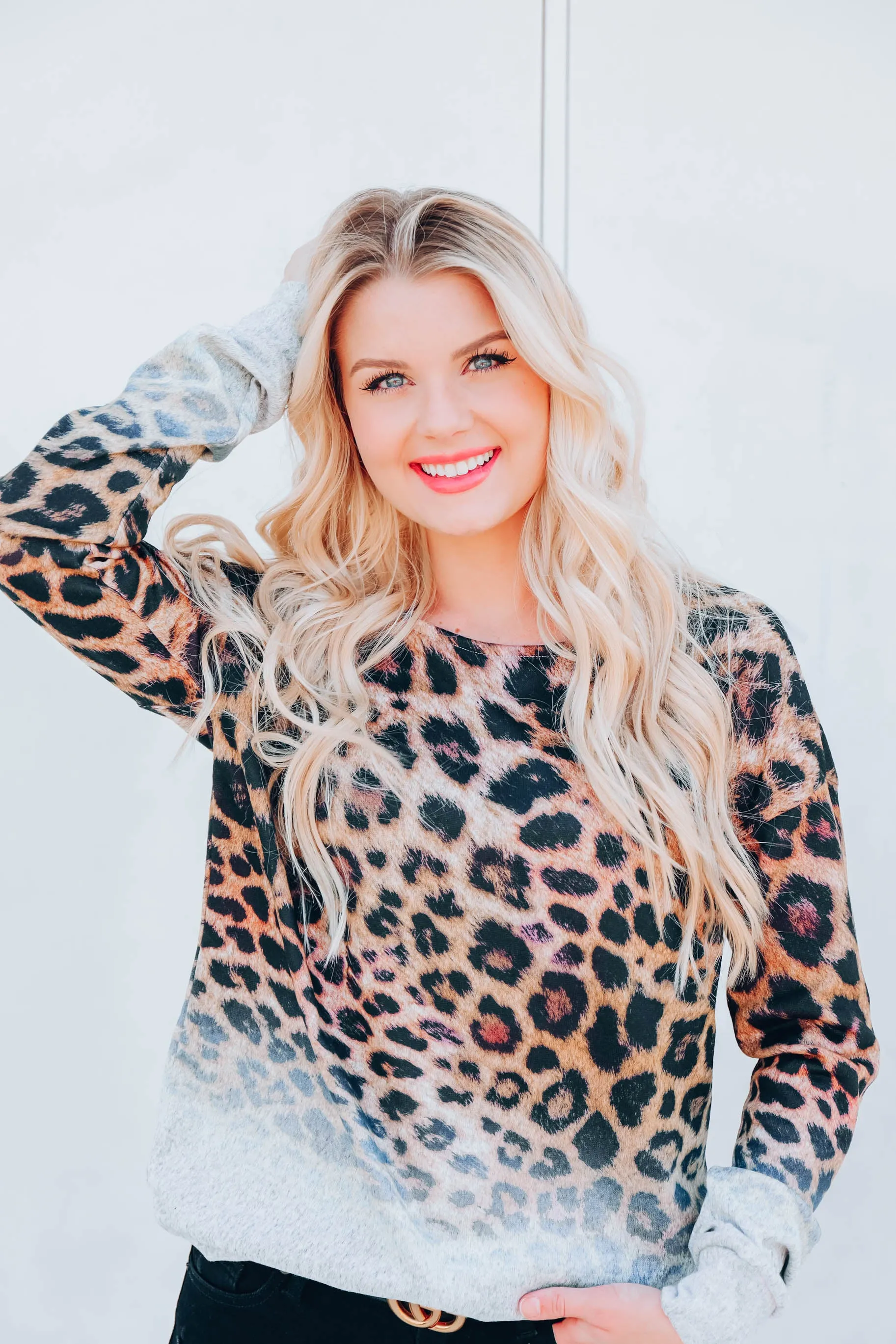 Dark Golden Leopard Top