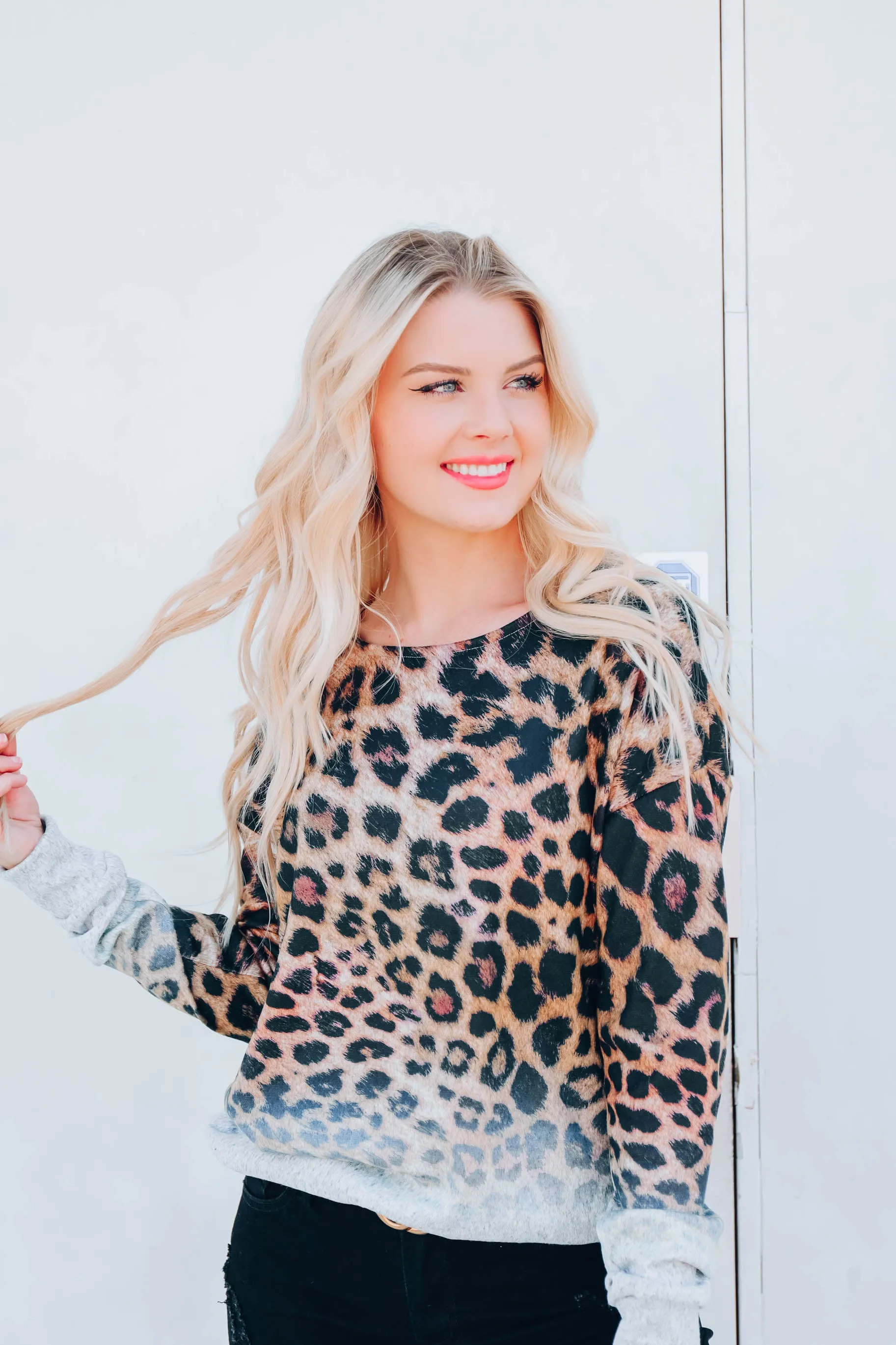 Dark Golden Leopard Top
