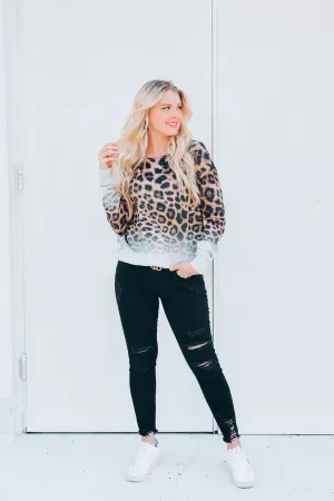 Dark Golden Leopard Top