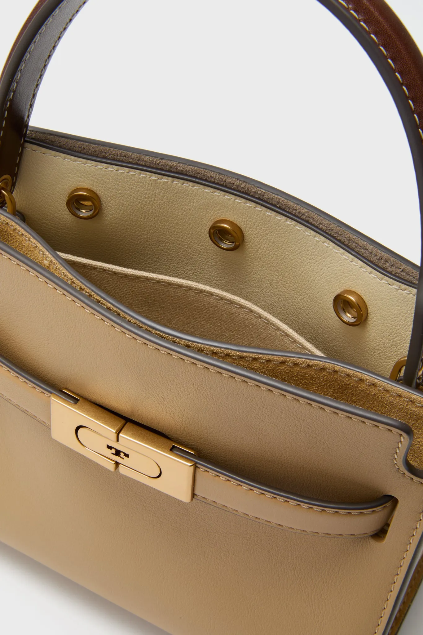 Dark Sand Lee Radziwill Petite Double Bag