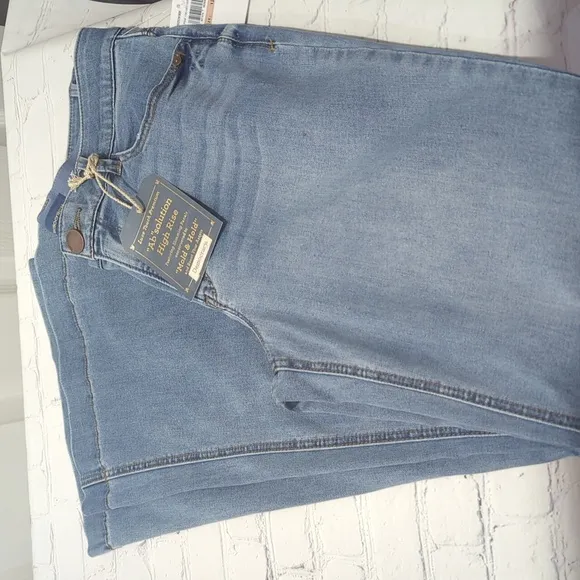 Democracy High Rise Luxe Touch Retro Flare Blue Jeans Size 12
