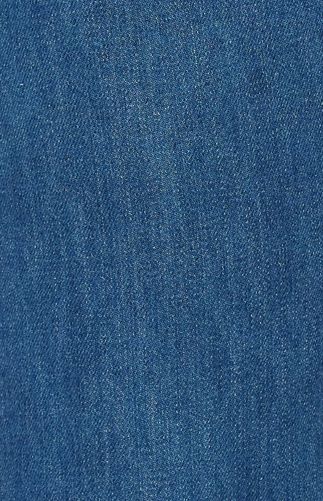 Denim Straight Leg Pant with Elastic Waist Detail