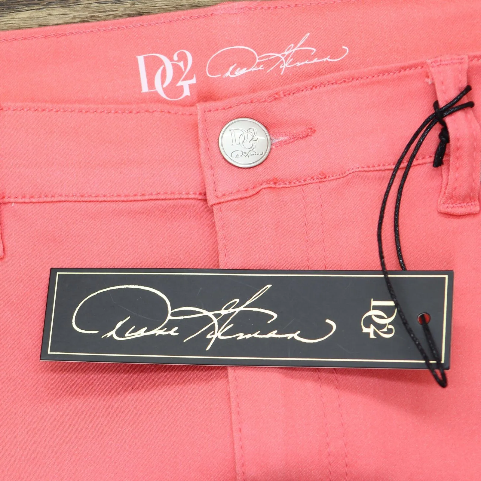 DG2 by Diane Gilman Women's Virtual Stretch Skinny Jeans. Coral 16