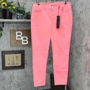 DG2 by Diane Gilman Women's Virtual Stretch Skinny Jeans. Coral 16