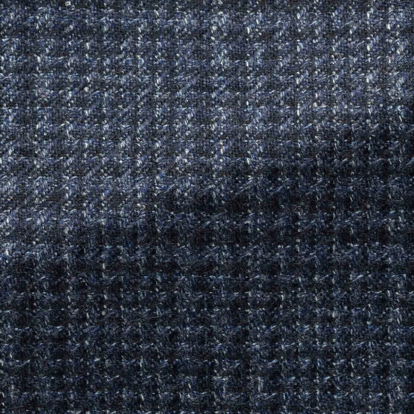 Di Pray Mixed Blue Mouliné Wool with Glencheck