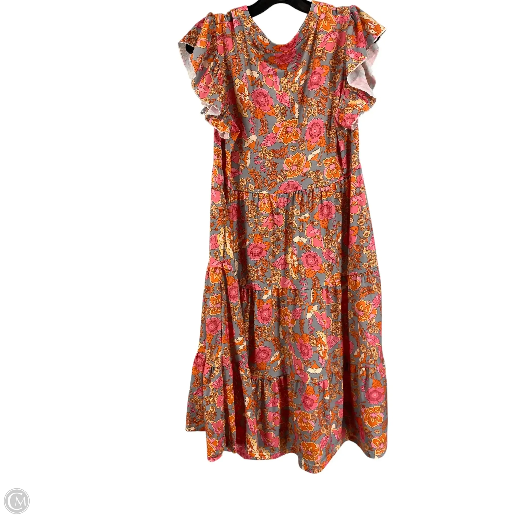 Dress Casual Short By Clothes Mentor In Floral Print, Size: M