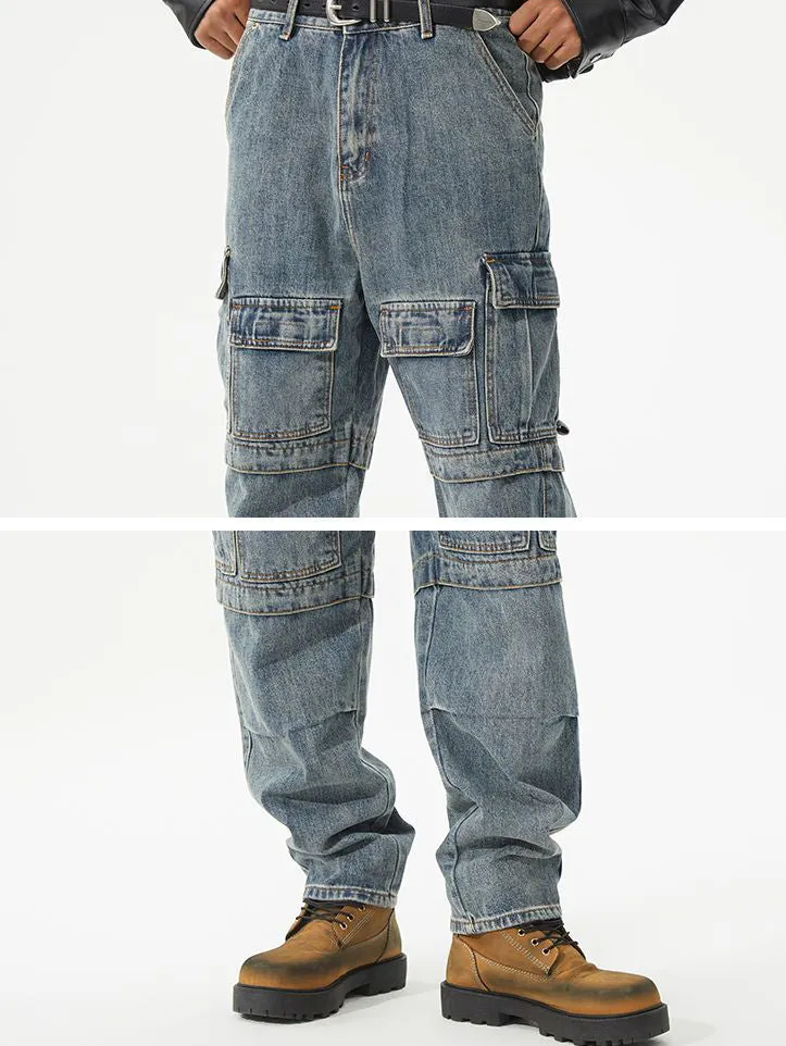 Durable Multi-Pocket Work Style Jean for Men