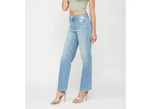 Easy Fit High Rise Baggy Straight Jeans