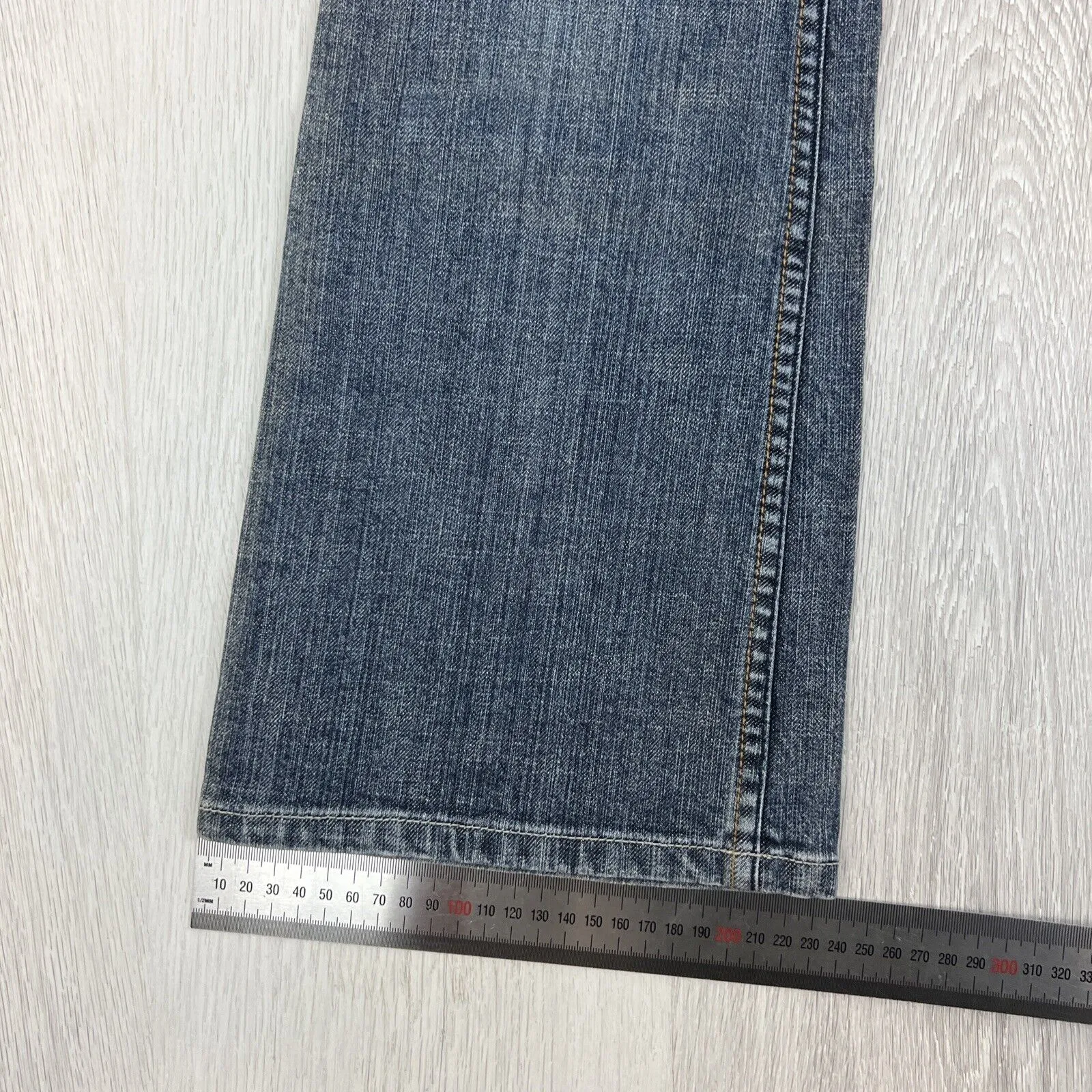 EDC By Esprit Womens Vintage Low Rise Gentle Flair Denim Jeans Size 38