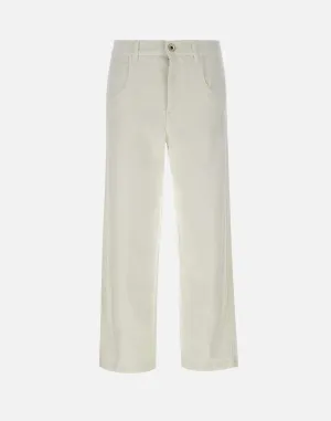 Elva vita stretch bomullsjeans