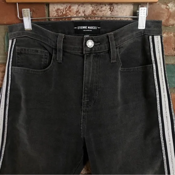 Etienne Marcel Athletic Stripe Slim Straight Jeans