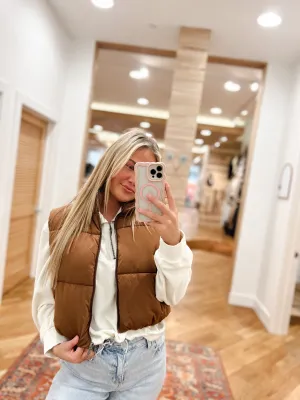 Favorite Half Zip Pullover (Cream)