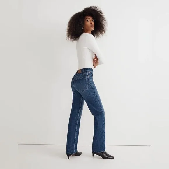 *Flaw-Discoloration* Madewell NWT Tall '90s Straight Jeans Size 24T Barlow Wash