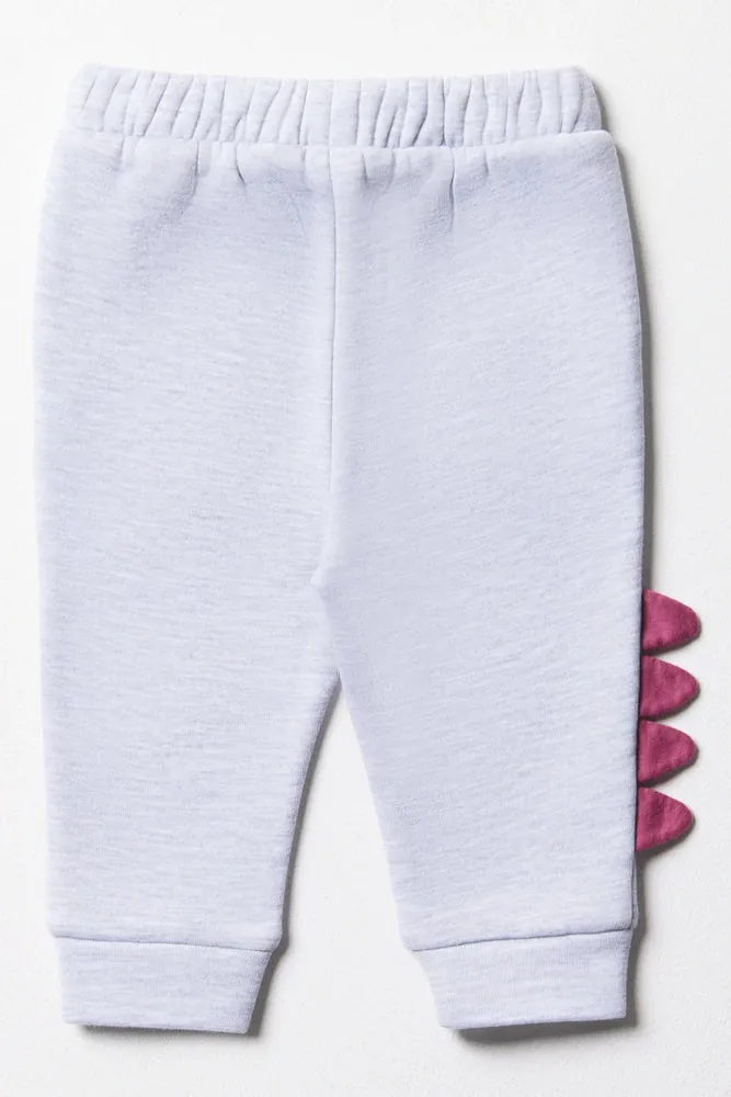 Fleece Unicorn Trackpants Grey