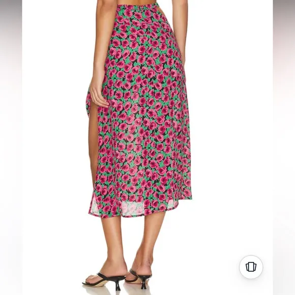 For Love &amp; Lemons x Free People Barolo Midi Skirt | Size Large