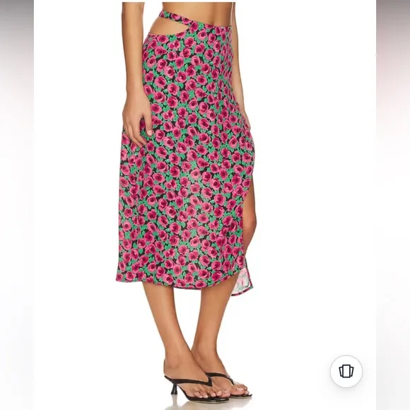 For Love &amp; Lemons x Free People Barolo Midi Skirt | Size Large