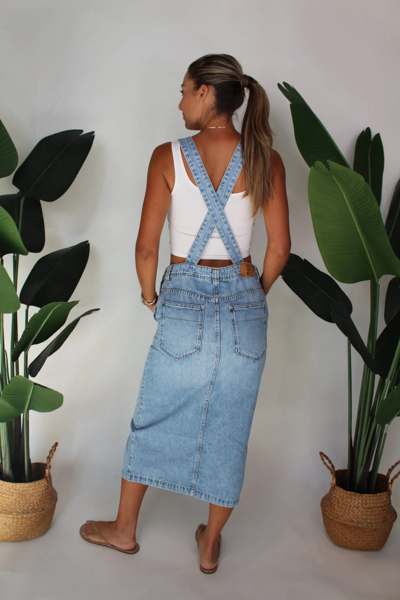Free People Bardot Denim Skirtall