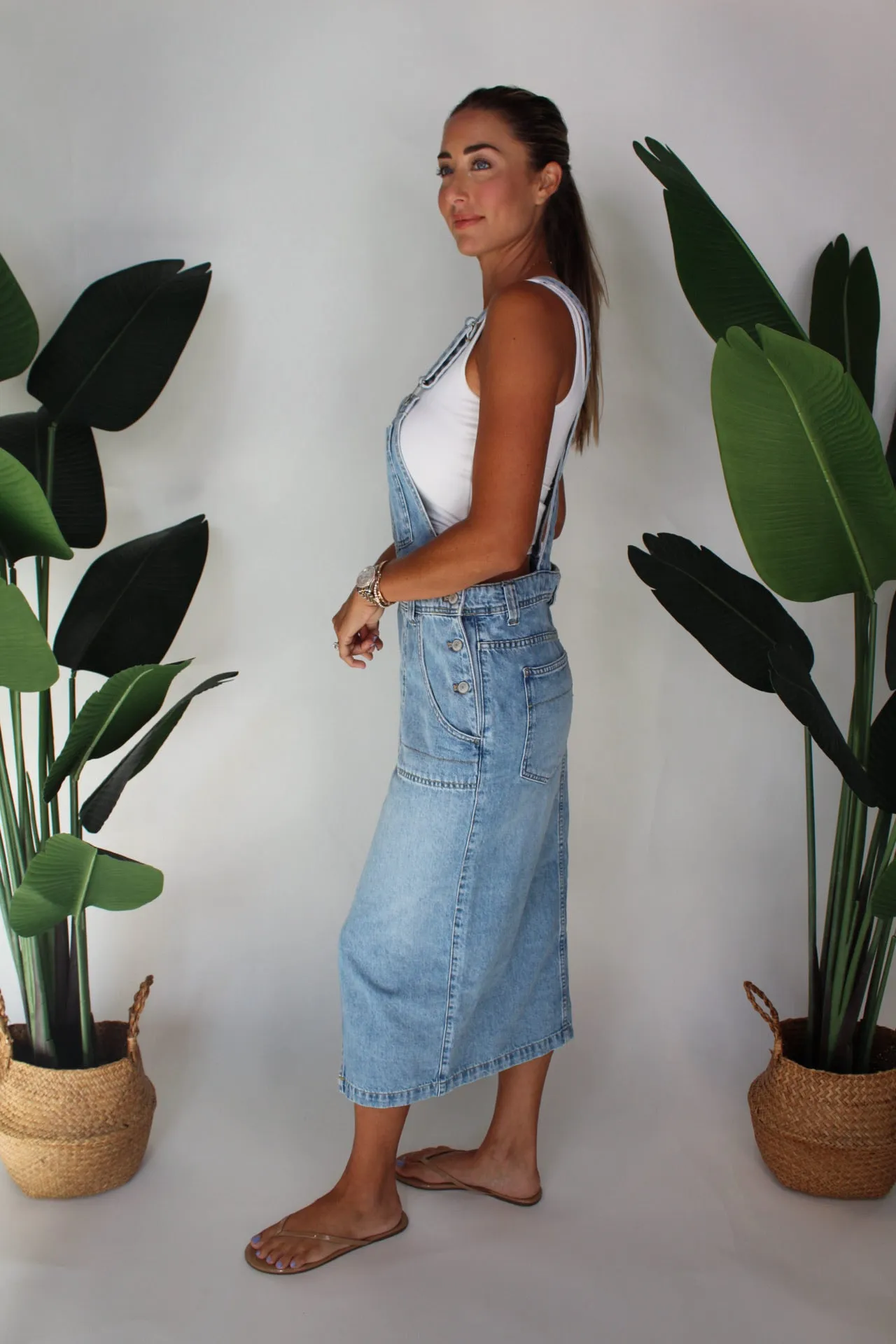 Free People Bardot Denim Skirtall