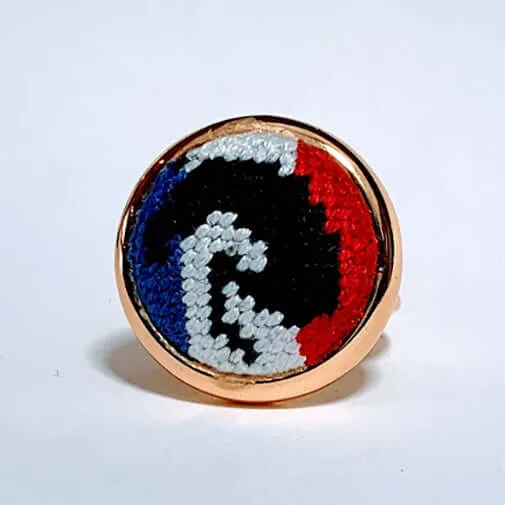 French Jumper Needlepoint Ring