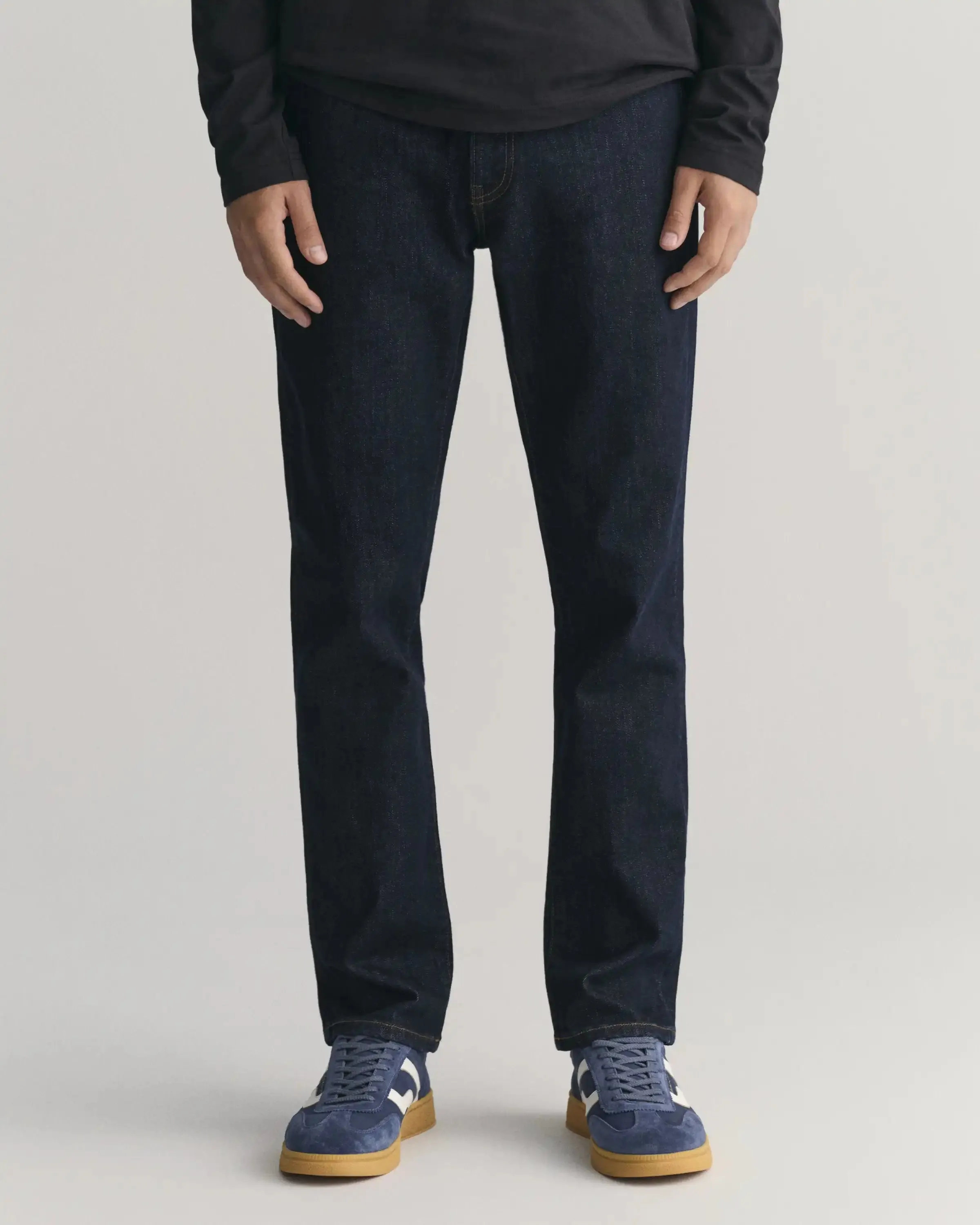 GANT Mens Slim Fit Jeans Dark Blue