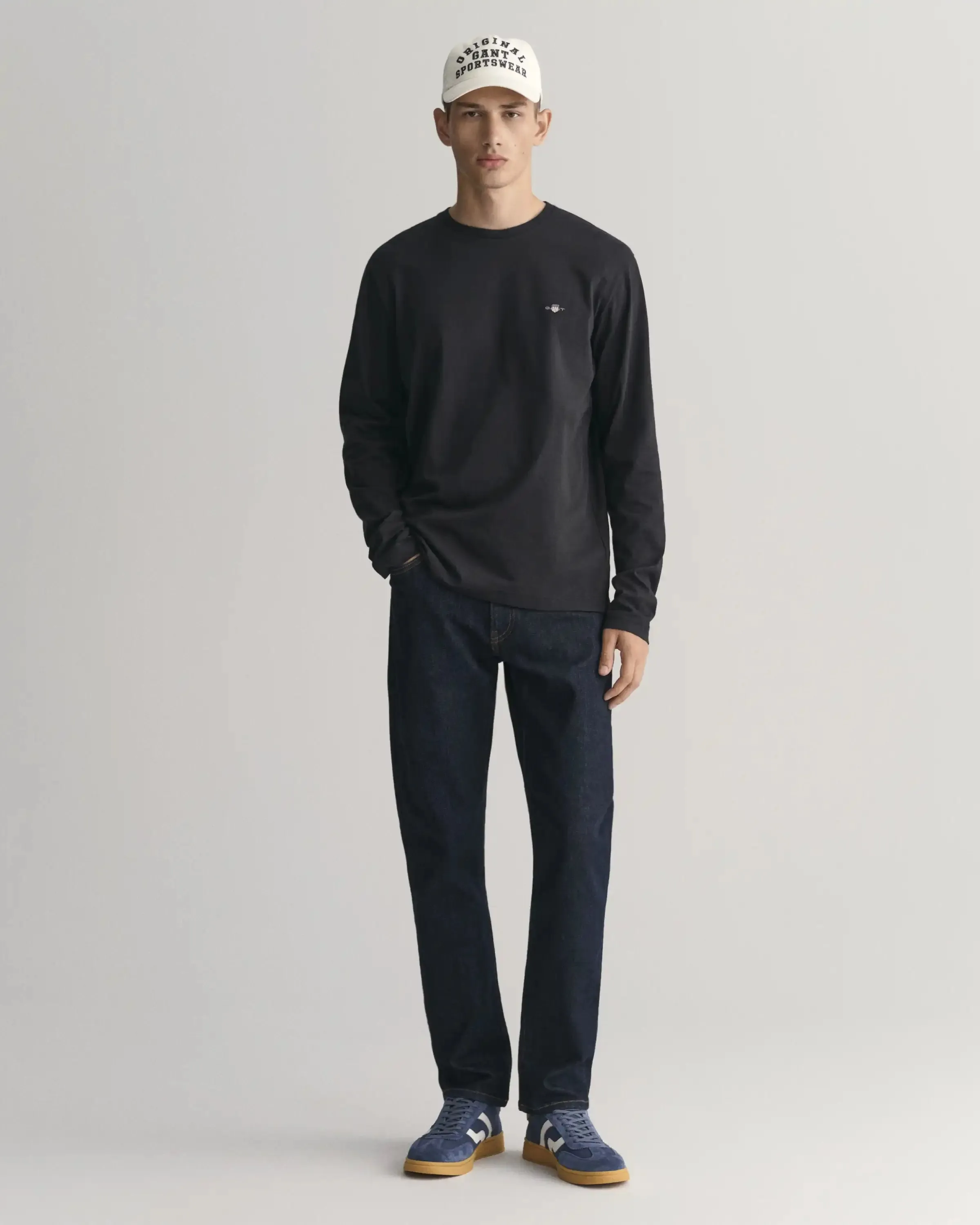 GANT Mens Slim Fit Jeans Dark Blue