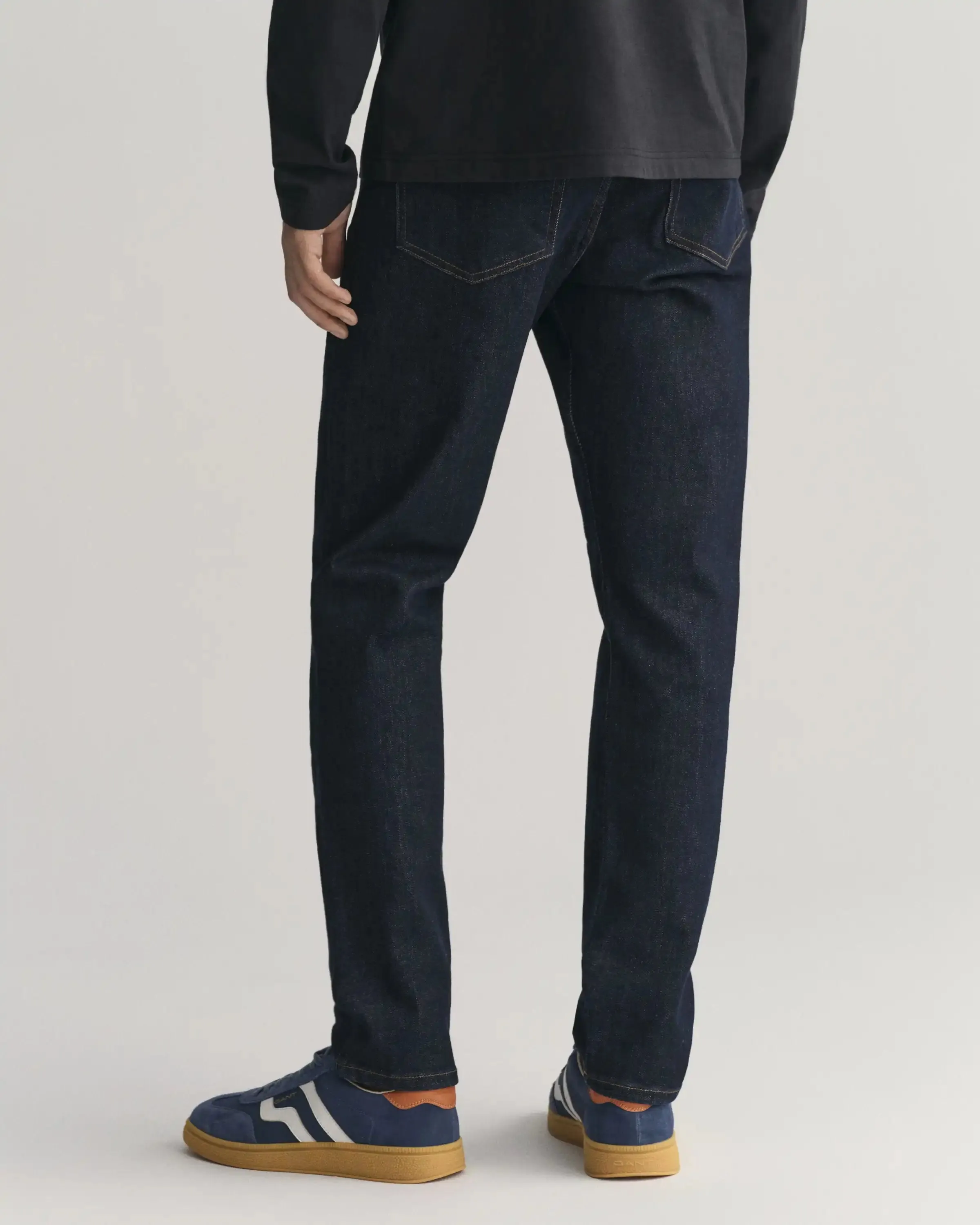 GANT Mens Slim Fit Jeans Dark Blue