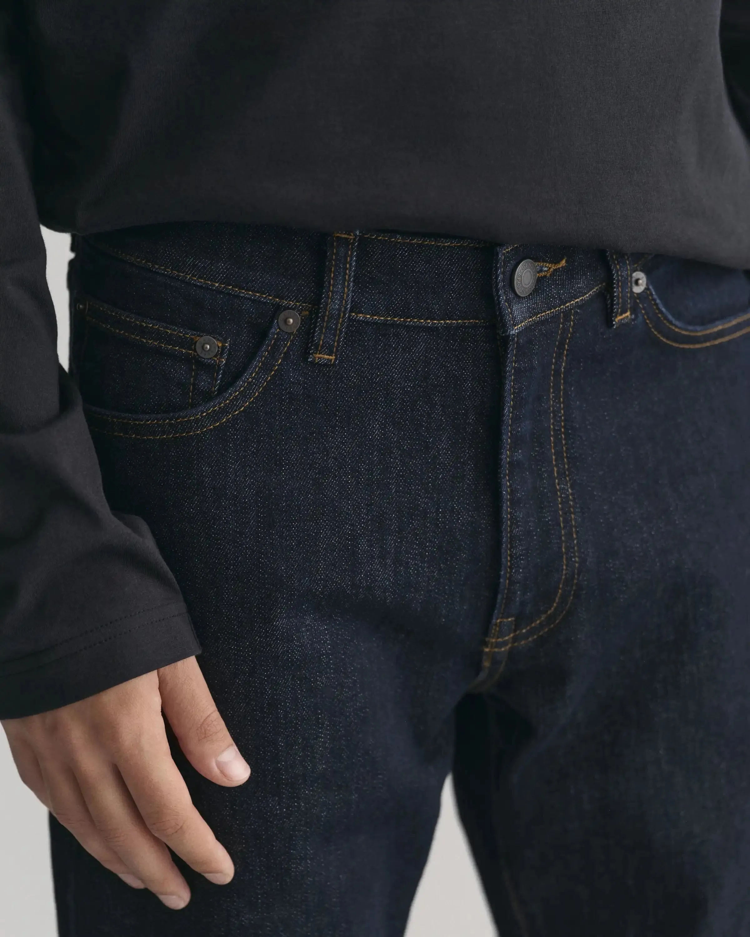 GANT Mens Slim Fit Jeans Dark Blue
