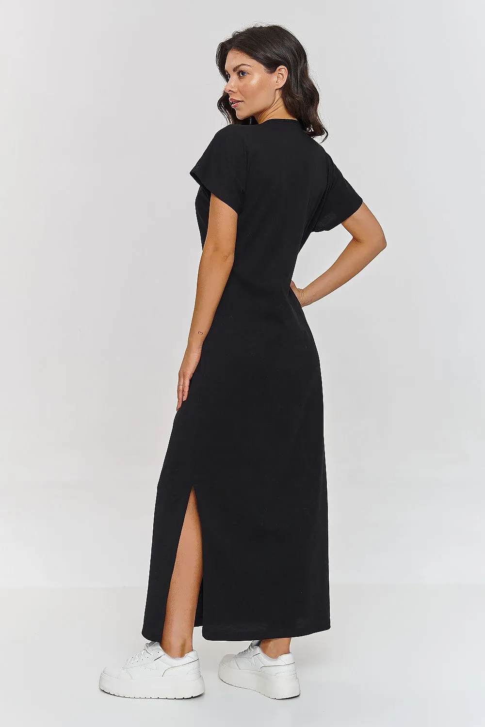 Gathered Waist Elegance Maxi Dress