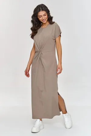 Gathered Waist Elegance Maxi Dress