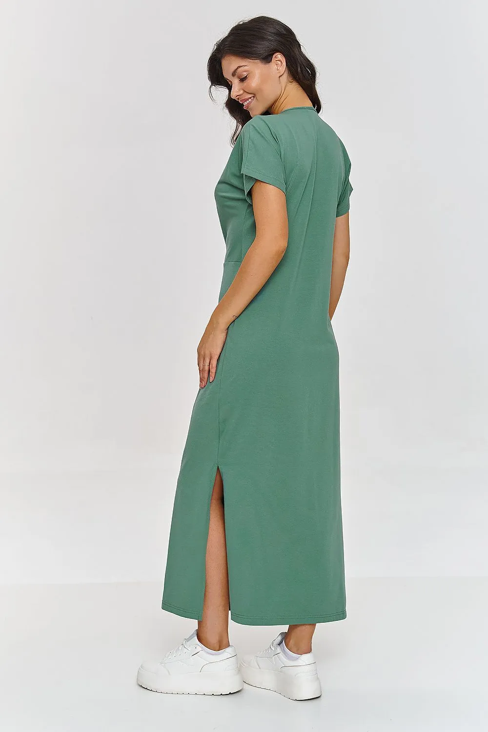 Gathered Waist Elegance Maxi Dress