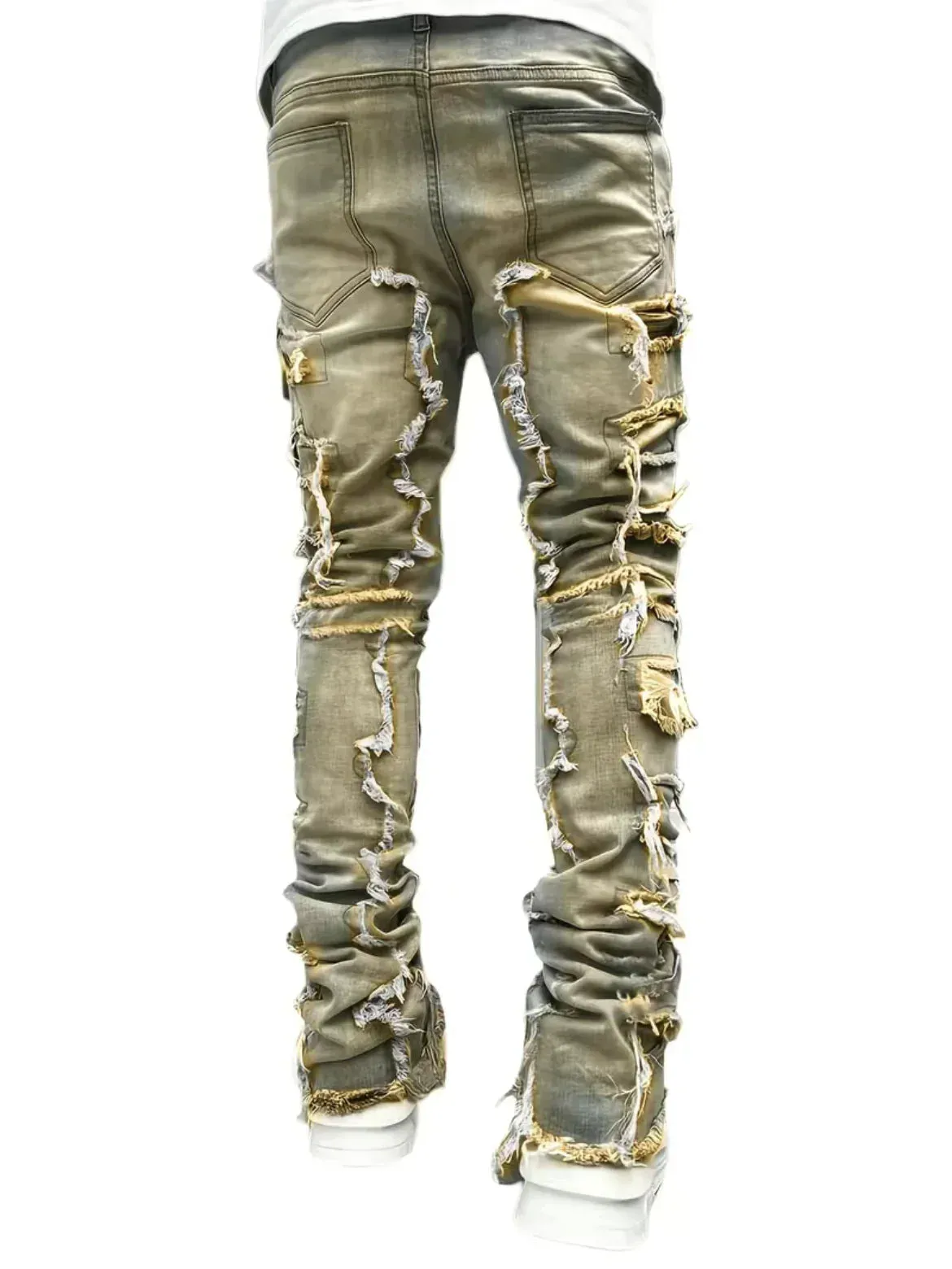 Gavin - Vintage Stacked Jeans voor Heren