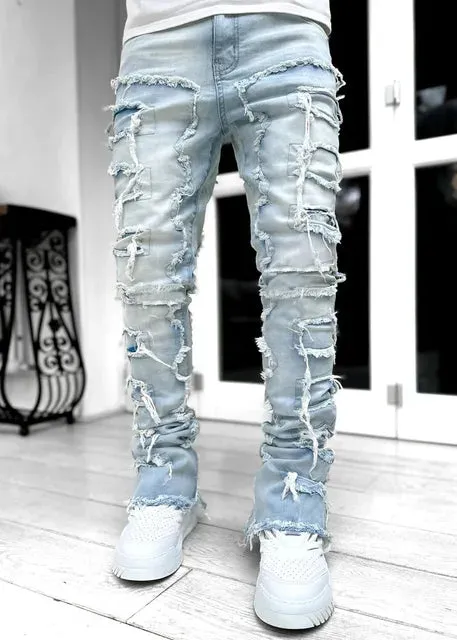 Gavin - Vintage Stacked Jeans voor Heren