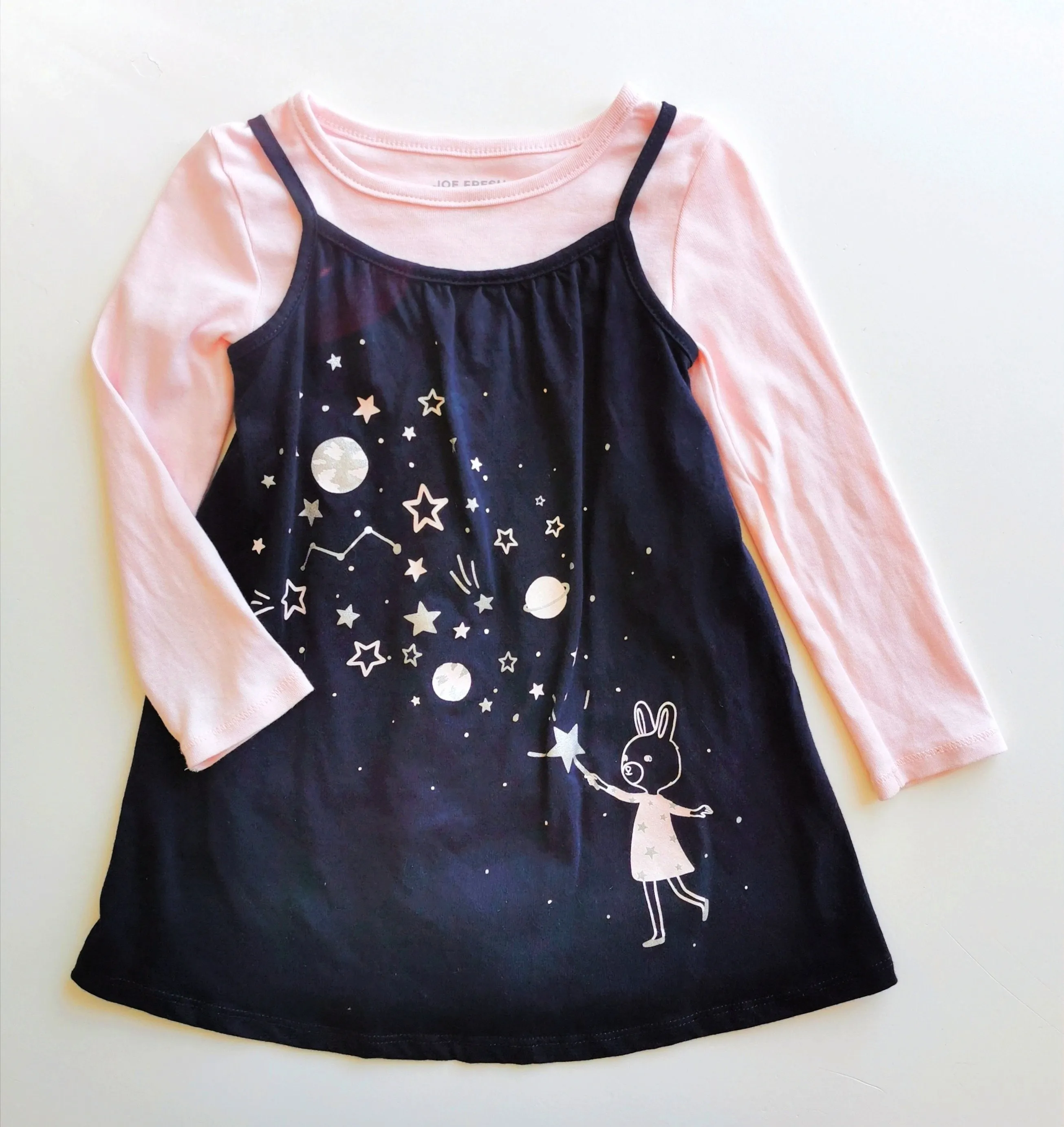 GIRL SIZE 3 YEARS - JOE FRESH, 2 Piece Matching Dress Set EUC B16