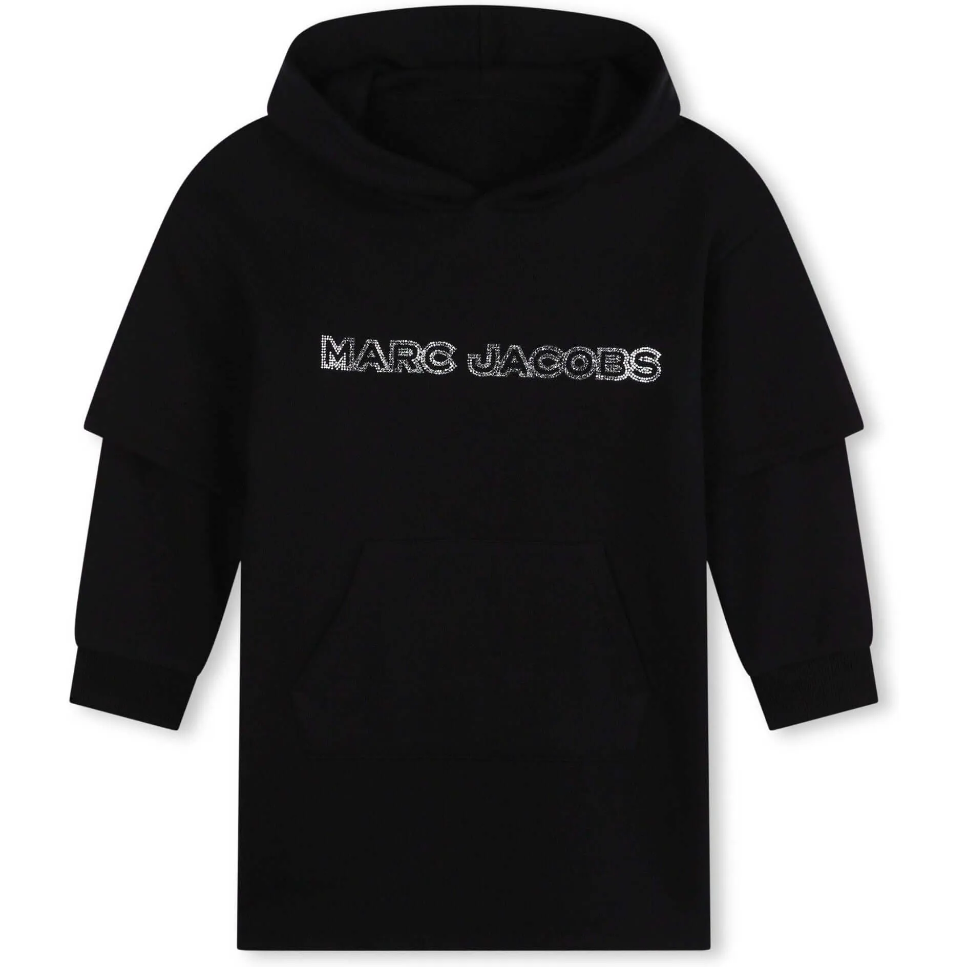 Girls Black Hooded Dress
