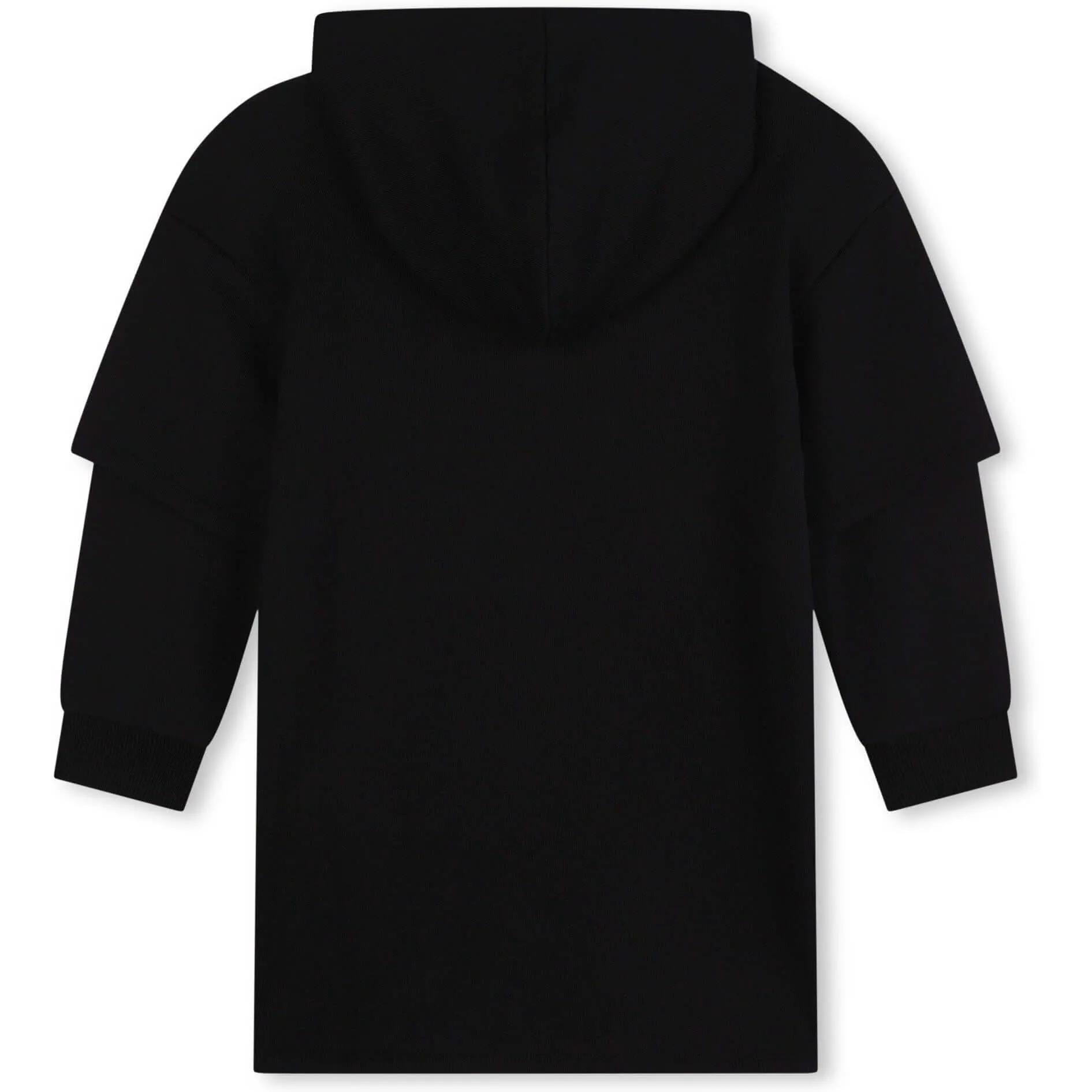 Girls Black Hooded Dress