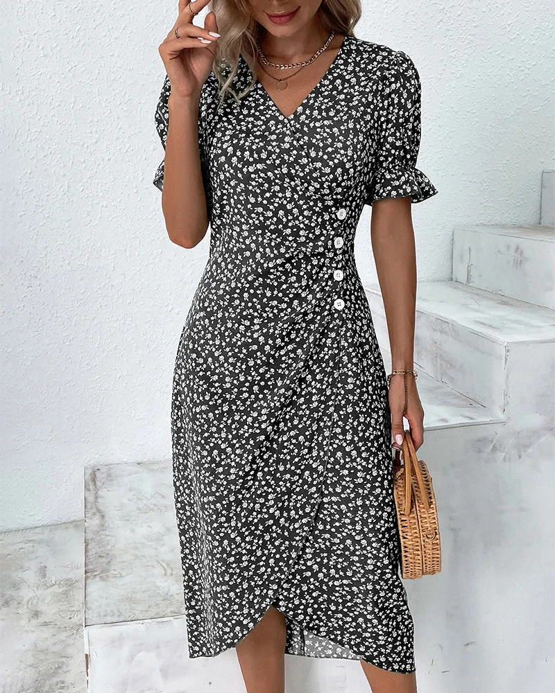 Gloria™ Fresh Bloom V-Neck Dress