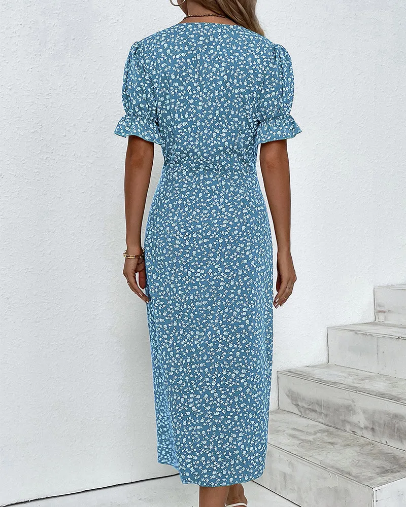 Gloria™ Fresh Bloom V-Neck Dress