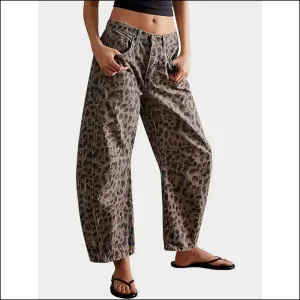 Go Wild: Needful Things Leopard Wide Leg Jeans for the Bold and Comfy 🐆