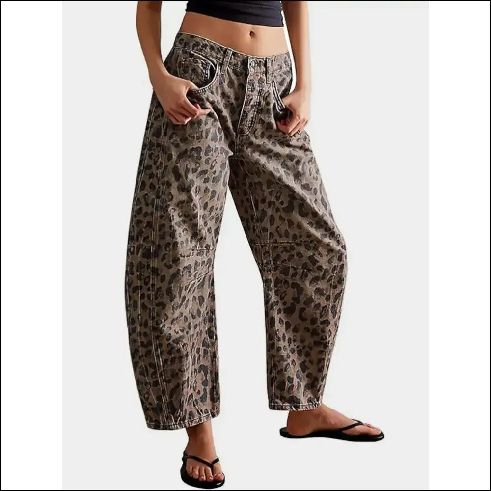Go Wild: Needful Things Leopard Wide Leg Jeans for the Bold and Comfy 🐆