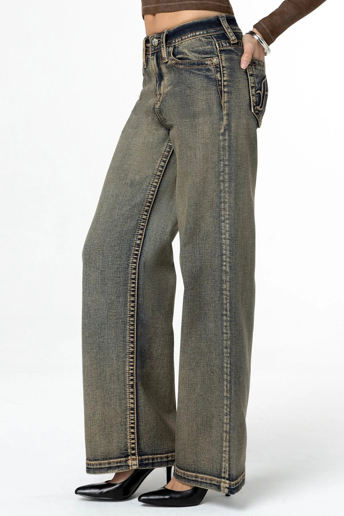 Going Rouge Wide Leg Jeans