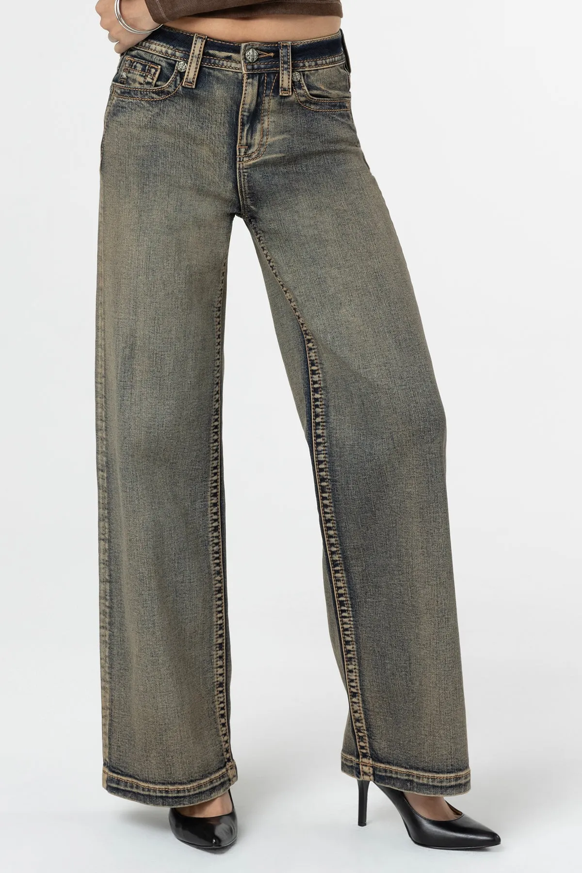 Going Rouge Wide Leg Jeans
