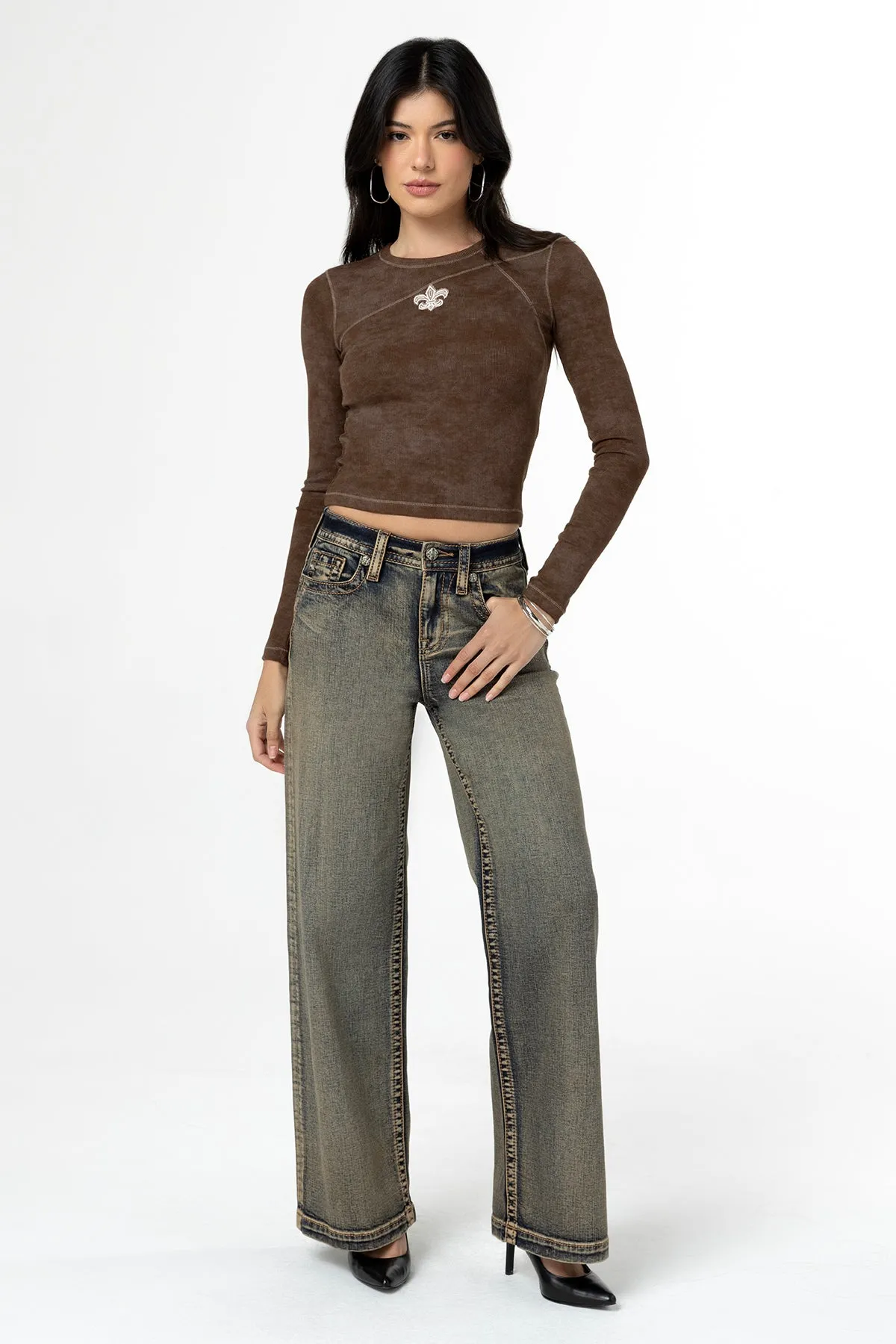 Going Rouge Wide Leg Jeans